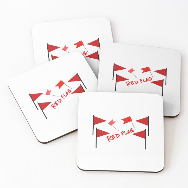 Item preview, Red Flags Relationship Trending Meme Funny Social Media designed and sold by urchoice002.
