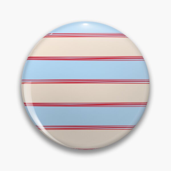 Item preview, Lined Stripes Pattern in Cottage Light Blue, Red, and Cream Beige designed and sold by kierkegaard.