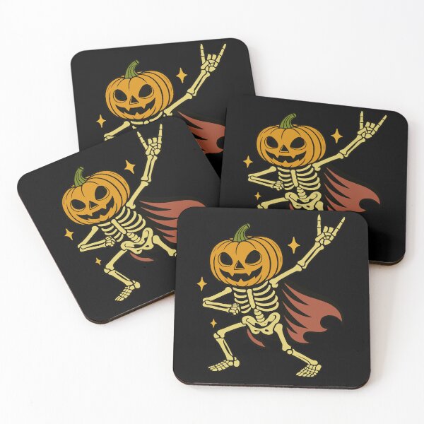 Item preview, Halloween Pumpkin Skeleton Funny Rock Party designed and sold by LoomLevel.