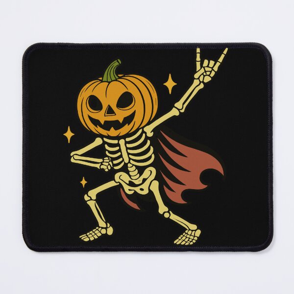 Item preview, Halloween Pumpkin Skeleton Funny Rock Party designed and sold by LoomLevel.