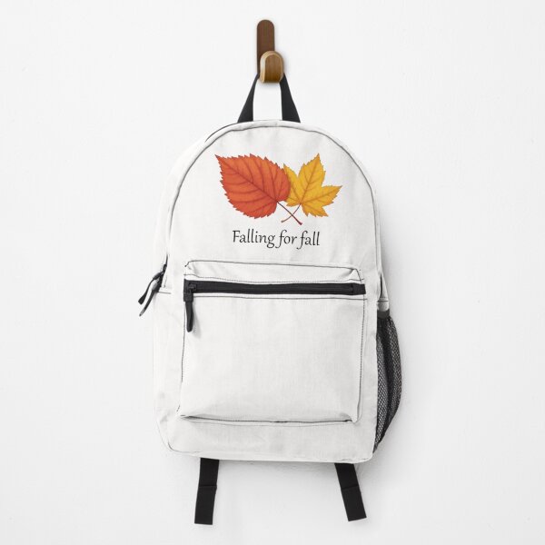 Item preview, Falling for fall – cozy autumn red & yellow leaf design-white edition. designed and sold by designsoftinaa.