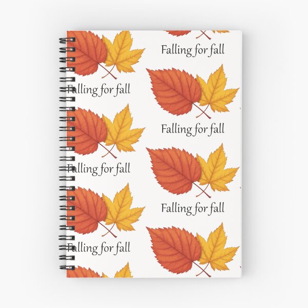 Item preview, Falling for fall – cozy autumn red & yellow leaf design-white edition. designed and sold by designsoftinaa.