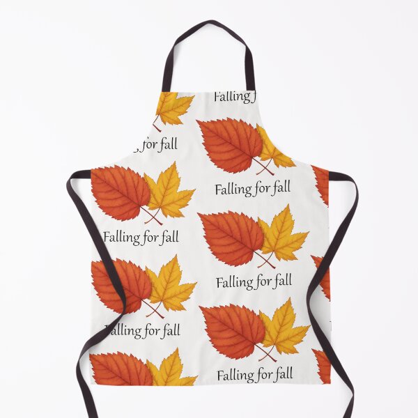 Item preview, Falling for fall – cozy autumn red & yellow leaf design-white edition. designed and sold by designsoftinaa.