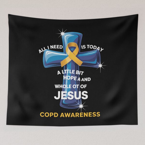 Item preview, Hope And A Whole Lot Of Jesus COPD Awareness designed and sold by tearbytea.