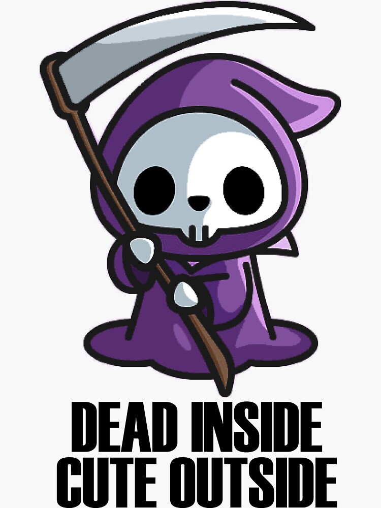 Cute Grim Reaper Sticker
