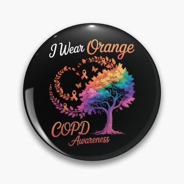 Item preview, I Wear Orange COPD Awareness Tree Ribbon designed and sold by tearbytea.