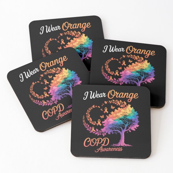 Item preview, I Wear Orange COPD Awareness Tree Ribbon designed and sold by tearbytea.