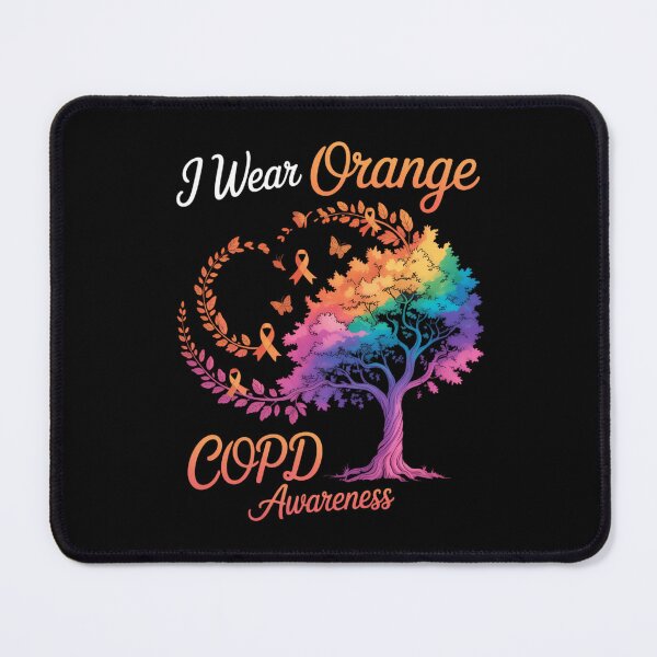 Item preview, I Wear Orange COPD Awareness Tree Ribbon designed and sold by tearbytea.