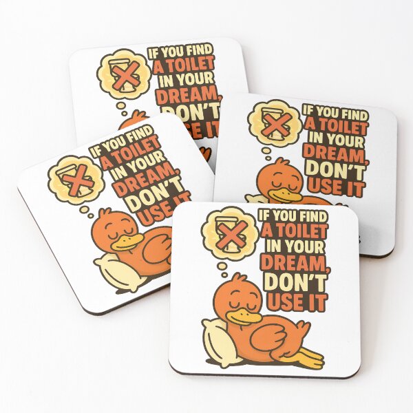 Item preview, Funny Duck Dream Warning – Toilet in Dream Don’t Use It designed and sold by TeeTimeTreasure.