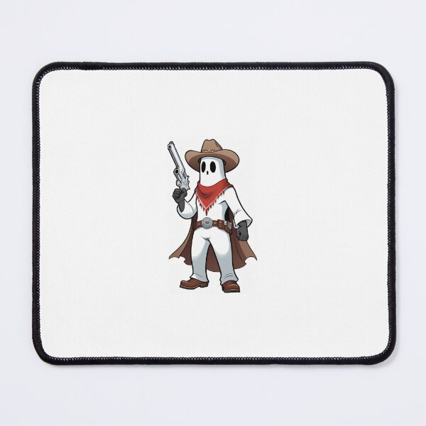 Item preview, Cowboy Ghost with Guns – Funny Wild West Cartoon Design designed and sold by PixelVibe782.