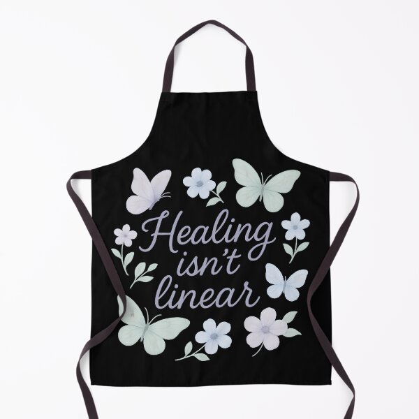 Item preview, Healing Isn't Linear – Pastel Mental Health Aesthetic Design designed and sold by graphicnew.