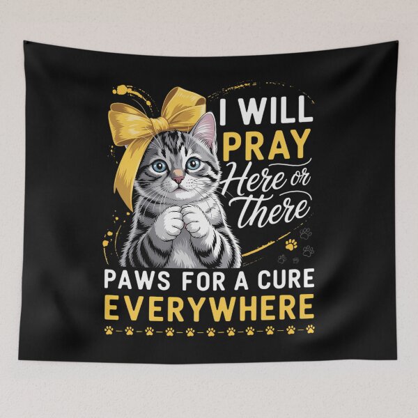 Item preview, Paws For Cure Pray Cat Copd Awareness Men Women designed and sold by tearbytea.