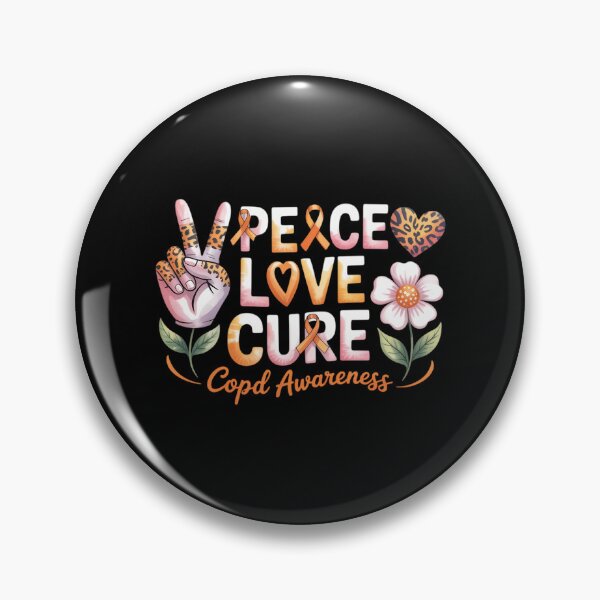 Item preview, Peace Love Cure Sunflower COPD Awareness designed and sold by tearbytea.