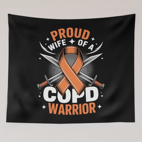 Item preview, Proud Wife Of A COPD Warrior COPD Fighter Orange Ribbon designed and sold by tearbytea.