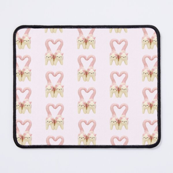 Item preview, pink and white porcelain kitties sticker designed and sold by inainart.