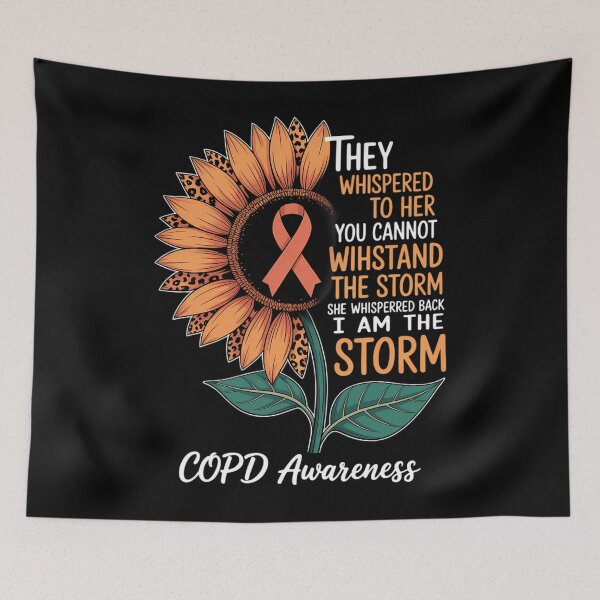 Item preview, She Whispered Back I Am The Storm COPD Awareness designed and sold by tearbytea.