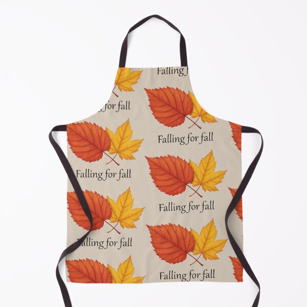 Item preview, Falling for fall – cozy autumn red & yellow leaf design-beige edition. designed and sold by designsoftinaa.