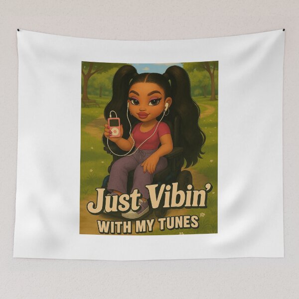 Item preview, just vibin with my tunes  designed and sold by NEO Jason vamp GO FOR PEACE AND UNITY.