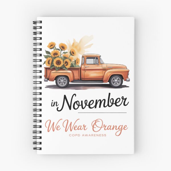 Item preview, Truck In November We Wear Orange Ribbon COPD Awareness designed and sold by tearbytea.