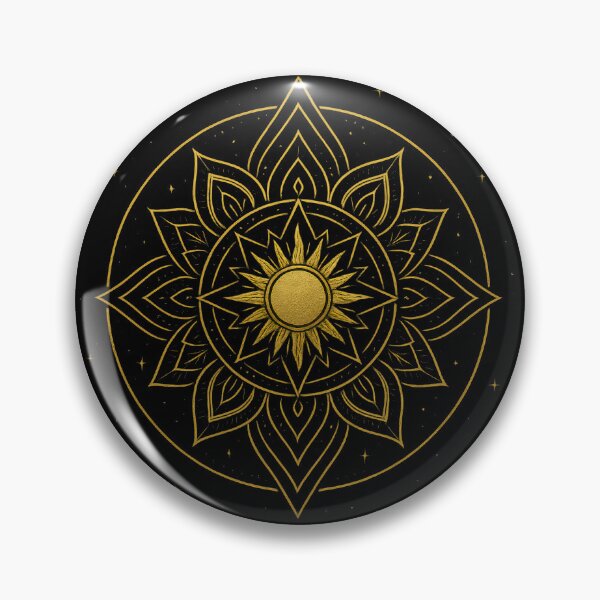 Item preview, Mandala Solar Dorado – Geometría del Sol Sagrado designed and sold by Jack’s Shirts Craft.