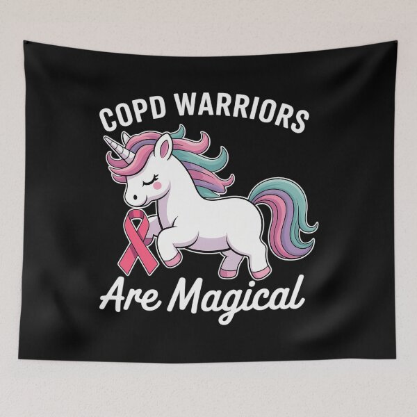 Item preview, Unicorn COPD Warrior Gift, COPD Awareness designed and sold by tearbytea.