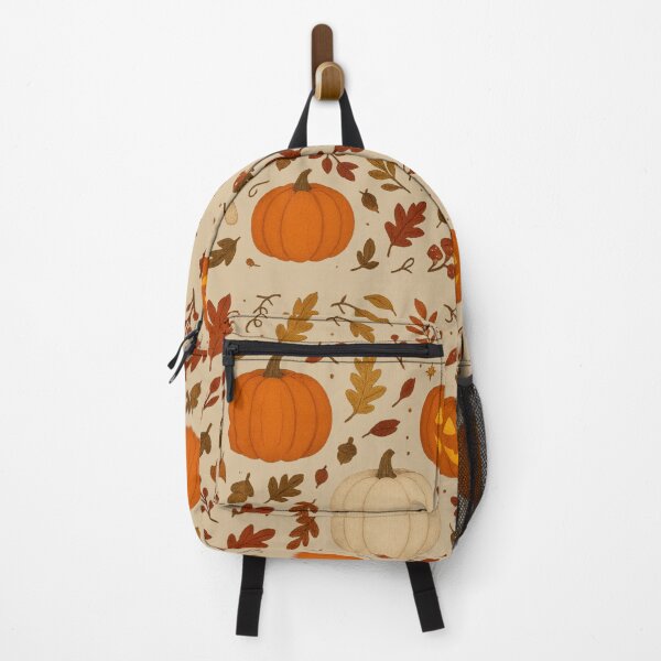 Item preview, Pumpkins, Mushrooms & Autumn Leaves Pattern designed and sold by Rikaura.