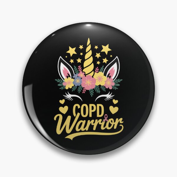 Item preview, Unicorn Face COPD Awareness designed and sold by tearbytea.