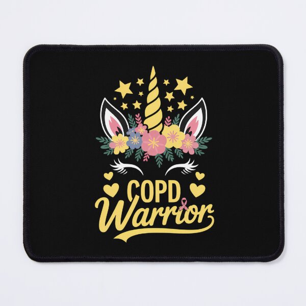 Item preview, Unicorn Face COPD Awareness designed and sold by tearbytea.