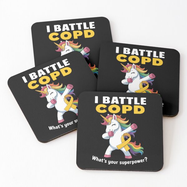 Item preview, Unicorn I Battle COPD Awareness designed and sold by tearbytea.