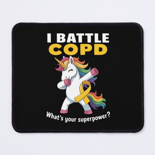 Item preview, Unicorn I Battle COPD Awareness designed and sold by tearbytea.