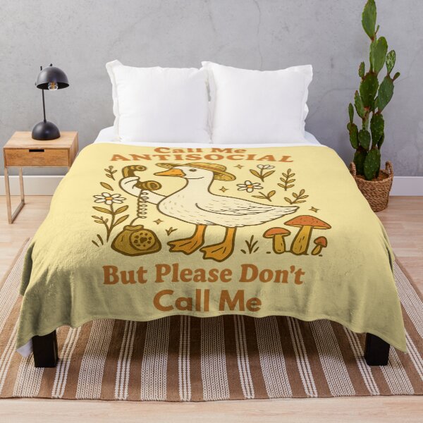 Item preview, Goose Cottagecore Call Me Antisocial But Please Don’t Call Me designed and sold by Artistusha.