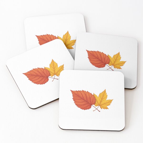 Item preview, Falling for fall – cozy autumn red & yellow leaf design designed and sold by designsoftinaa.
