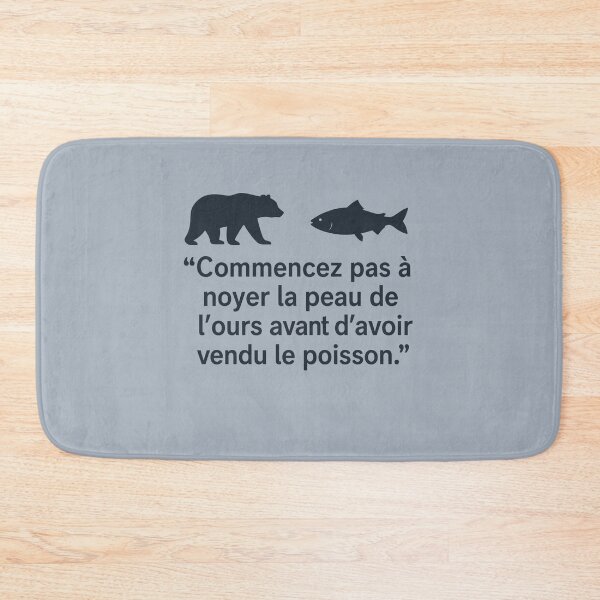 Item preview, Don't start drowning the bear's skin before you've sold the fish designed and sold by Bratak.