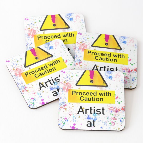 Item preview, Caution Artist at Work designed and sold by NeilInglisArt.