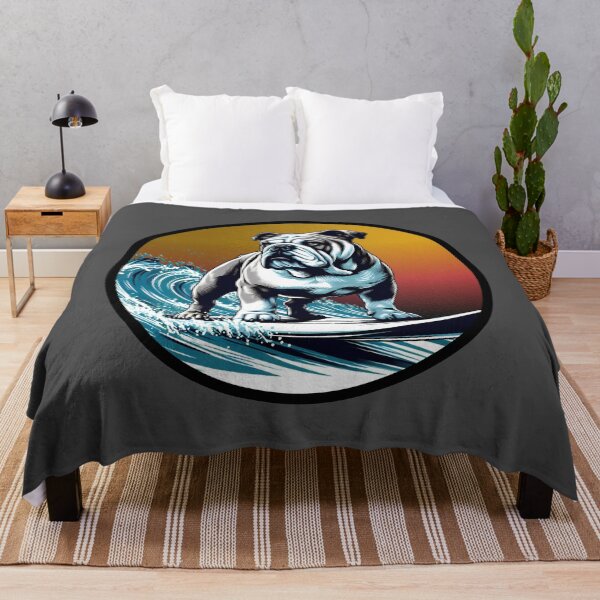 Item preview, Surfing Bulldog designed and sold by maistendencias.