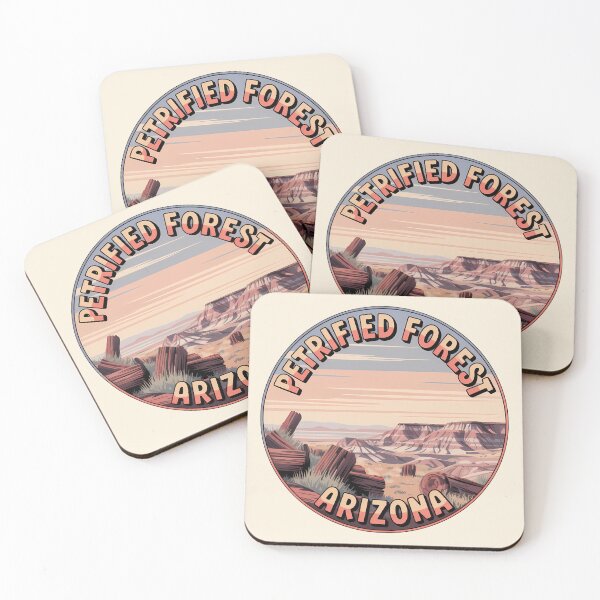 Item preview, Retro Sunset Badge Sticker – Petrified Forest National Park Arizona designed and sold by Horizon Tales.
