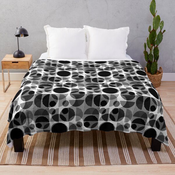 Item preview, Minimalist Twill Circle and Semi Circles Bauhaus Design designed and sold by PatternTitan.