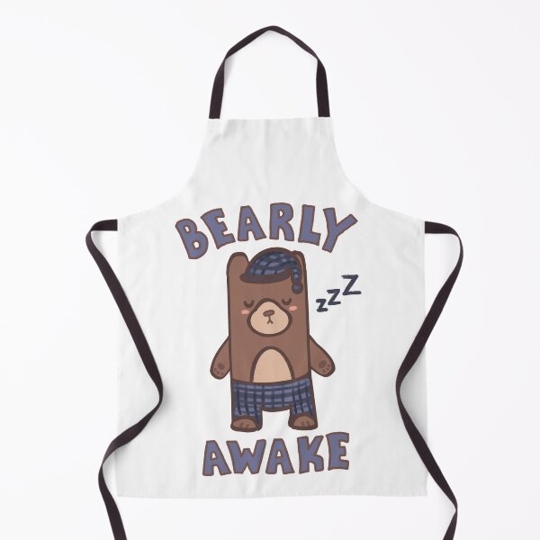 Item preview, Bearly awake funny sleepy teddy bear designed and sold by PestoPastagifts.