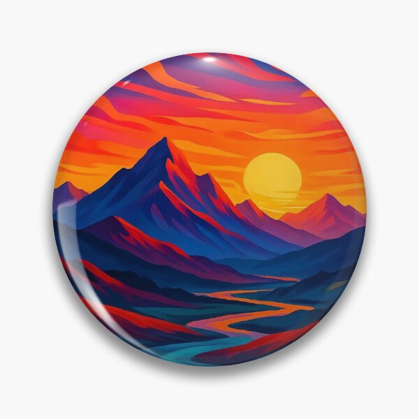 Item preview, Digital sunset landscape designed and sold by Darrkii.