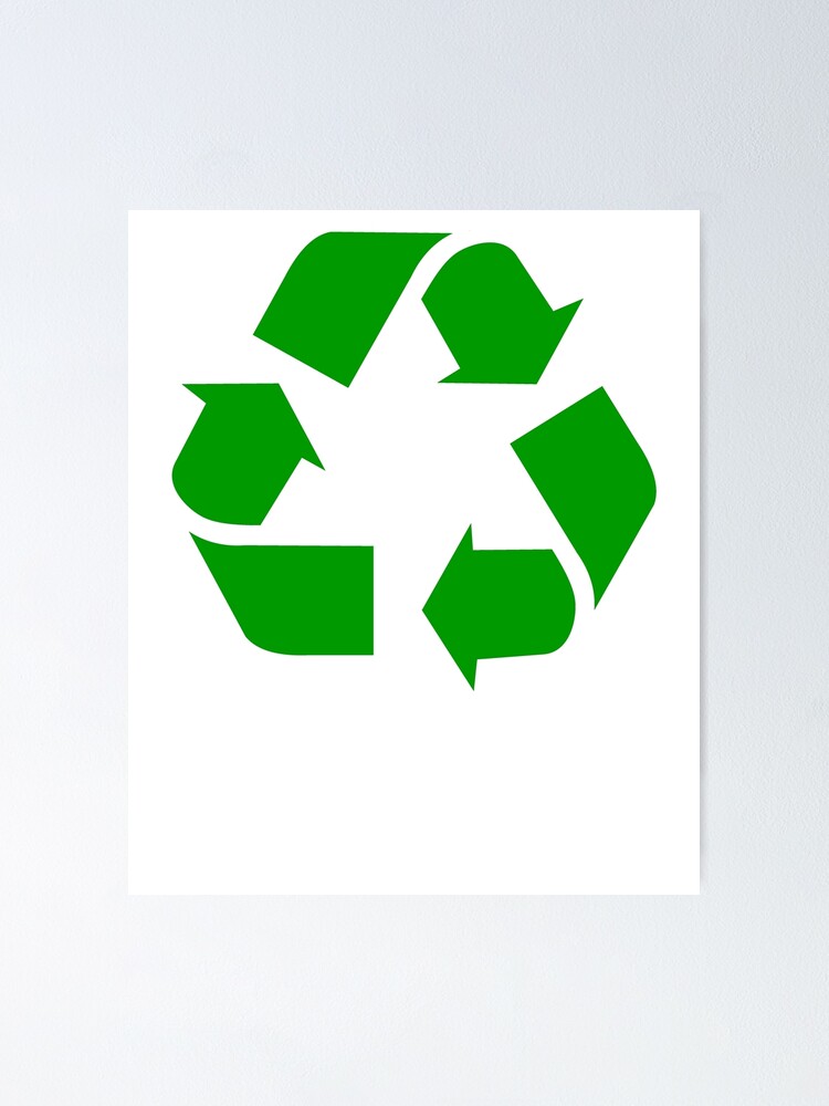 Recycling Recycle Logo Poster By The Elements Redbubble