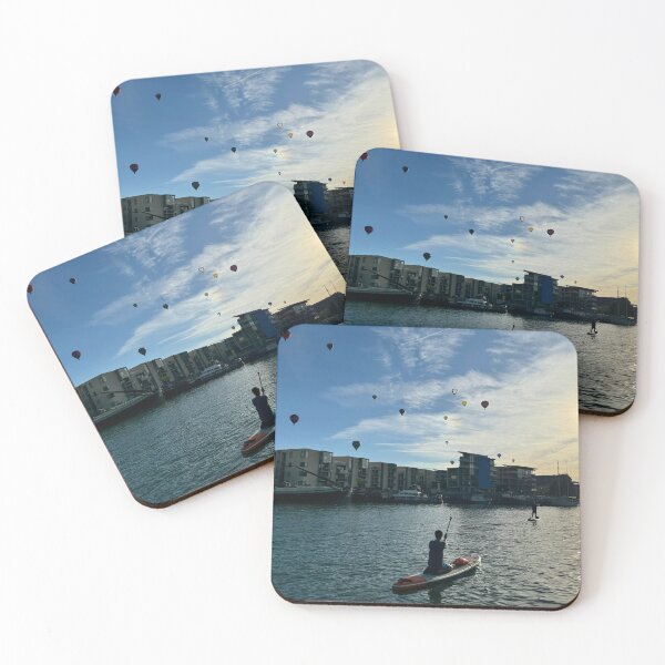 Item preview, Bristol Balloon Fiesta 2024 – Sunset Silhouettes over Harbour designed and sold by Avona Reflections.