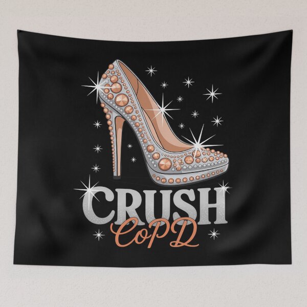 Item preview, Crush COPD Twinkle Ribbon Support designed and sold by aidenpier.