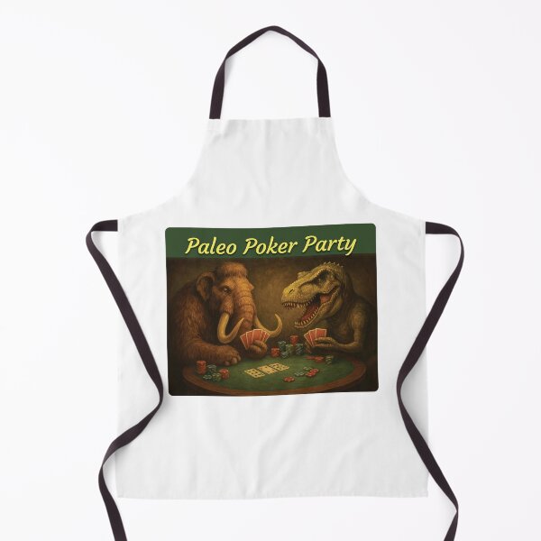 Item preview, Woolly Mammoth and T-Rex dinosaur playing poker designed and sold by Sapien-Swank.