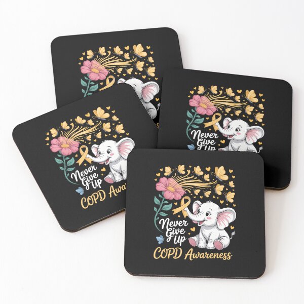 Item preview, Elephant COPD Awareness - COPD Ribbon Gifts designed and sold by aidenpier.