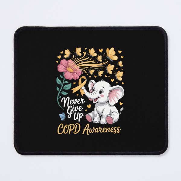 Item preview, Elephant COPD Awareness - COPD Ribbon Gifts designed and sold by aidenpier.