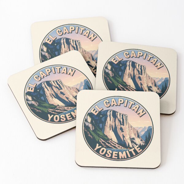 Item preview, Retro Sunset Badge El Capitan Yosemite Sticker designed and sold by Horizon Tales.