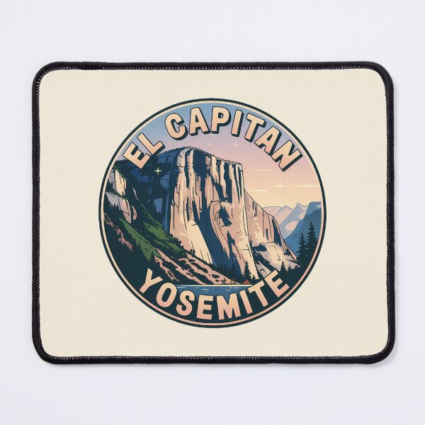 Item preview, Retro Sunset Badge El Capitan Yosemite Sticker designed and sold by Horizon Tales.