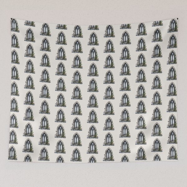Item preview, Gothic window with foliage  designed and sold by FatBirdie.