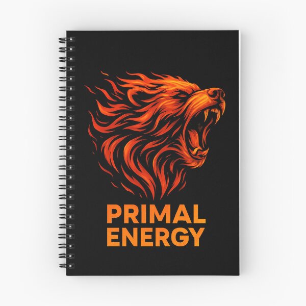 Item preview, Primal Energy Bear – Fiery Abstract Design designed and sold by jolille.