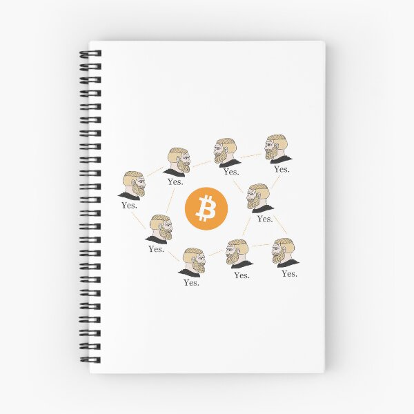 Item preview, Chad Face Bitcoin Meme designed and sold by CyberRex.